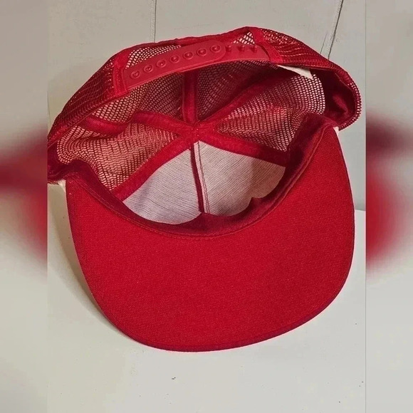 Vintage Nascar Alan Kulwicki Red Snap Back Gold Wings White Rope - Picture 5 of 8